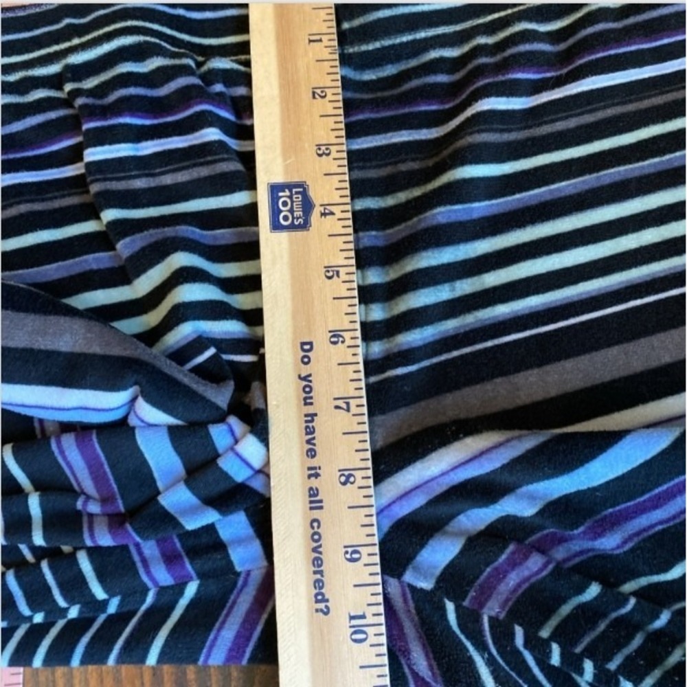 Cuddl Duds 2 PAIR Lot Pajama Pants S Colorful Pink Blue Striped Cozycore Lounge - Picture 11 of 16
